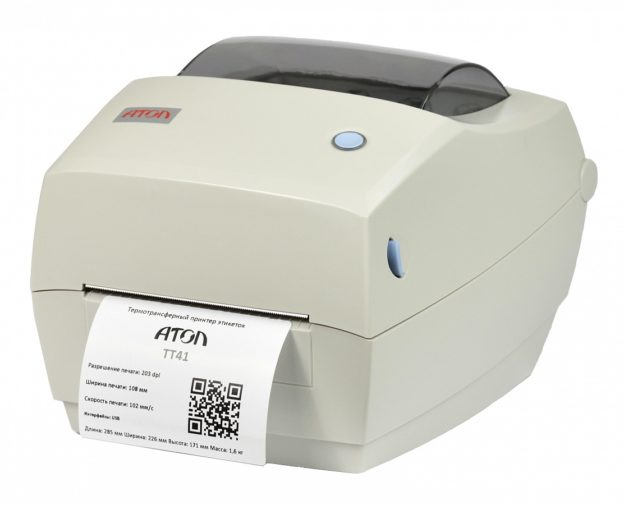 Термотрансферный принтер этикеток АТОЛ ТТ41.